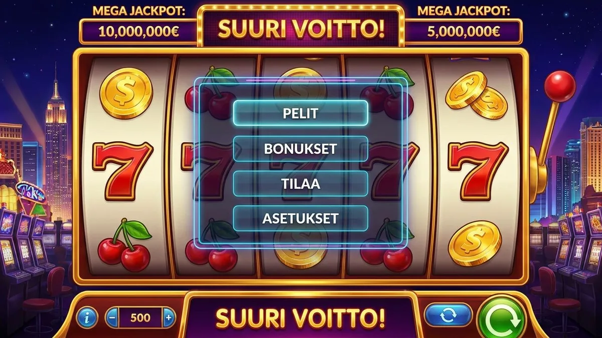 Kasinopelien valikoima